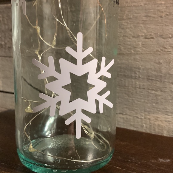 ‘Let it Snow..Somewhere Else’ Wine Bottle Lantern - Picture 4 of 13